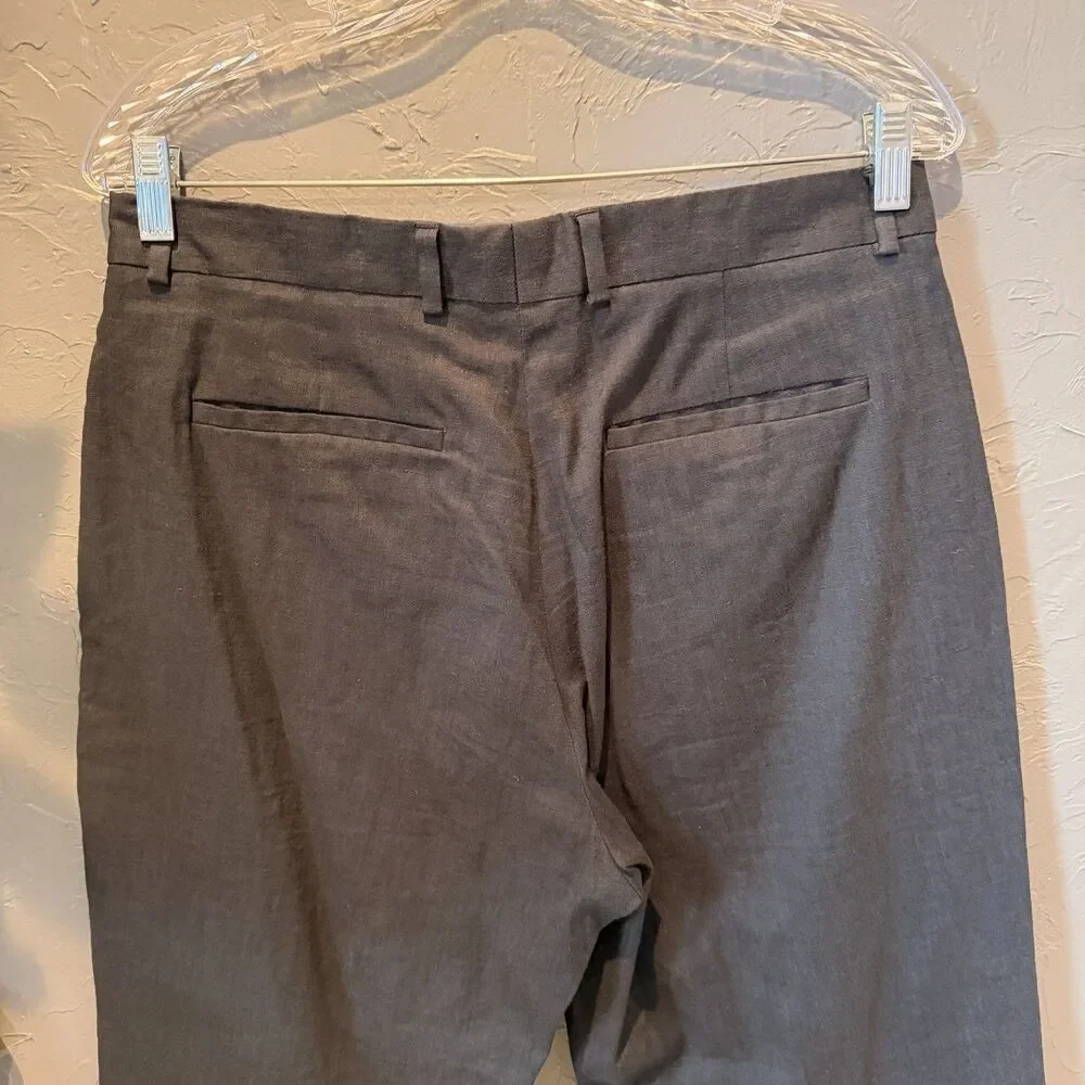 Banana Republic 31R Mens Gray Linen Dress Pants Old Money Preppy Business Casual